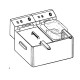 FRIGGITRICE BAR ELETTRICA DOPPIA  4+7 litri Monofase