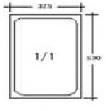 CONTENITORI (3 pezzi)GASTRONORM GN1/1 H40 acciaio inox