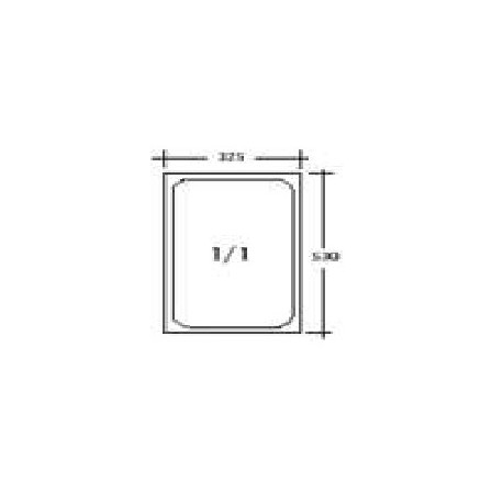 CONTENITORI (3 pezzi) GN 1/1 H 40 530x325 ACCIAIO INOX