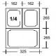 CONTENITORI FORATI (7 pezzi) GN 1/4 H 100mm 265x162 ACCIAIO INOX