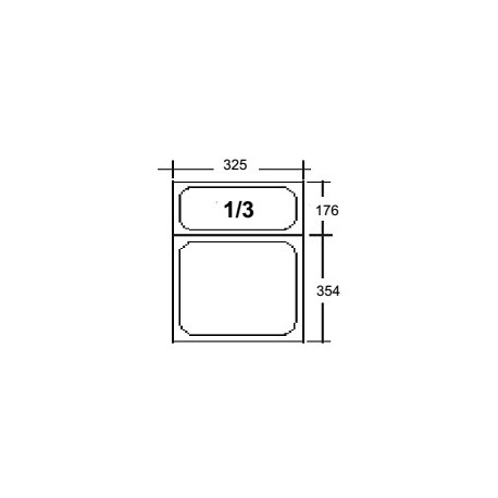 CONTENITORI FORATI (7 pezzi) GN 1/3 H 100mm 325x176mm ACCIAIO INOX
