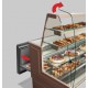 Banco per alimenti vetro dritto