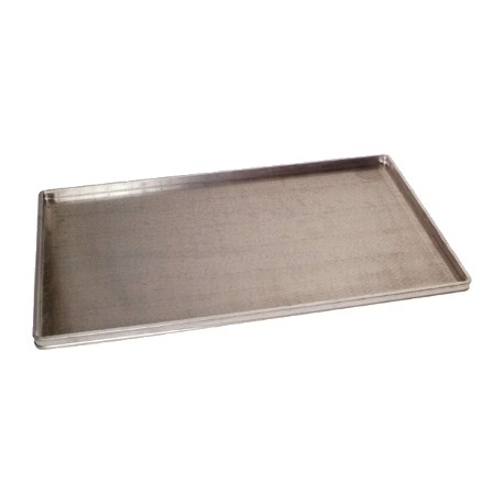 TEGLIE PER FORNI ROTATIVI IN ALLUMINIO FORATO SP.15/10 PIANE CON TELAIO SENZA RIVETTI