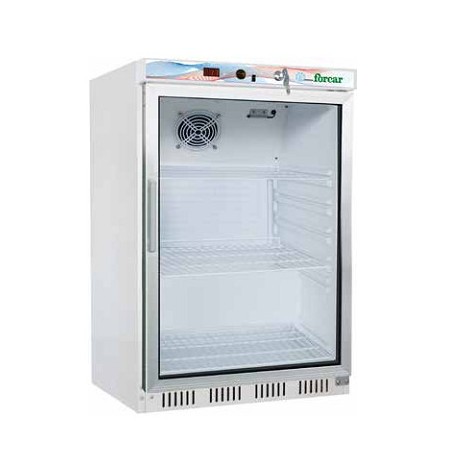 ARMADIO REFRIGERATO STATICO ECO FORCAR CON PORTA IN VETRO- 130 LITRI 