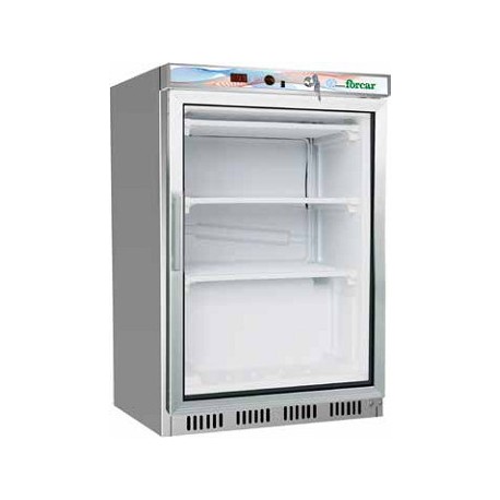 ARMADIO REFRIGERATO STATICO BASSA TEMPERATURA FORCAR CON PORTA IN VETRO 120 LITRI