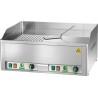 FRY TOP ELETTRICO FIMAR - piano doppio liscio e rigato in acciaio cromato