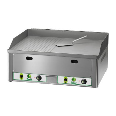 FRY TOP A GAS FIMAR PIANO RIGATO IN ACCIAIO