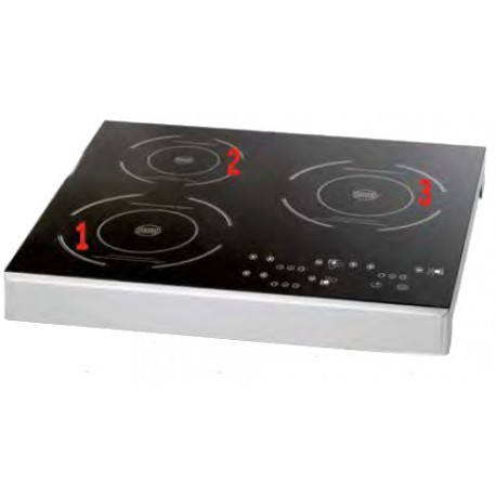 PIASTRA INDUZIONE 3 ZONE