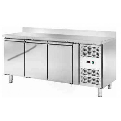 TAVOLO REFRIGERATO VENTILATO 3 porte con alzatina