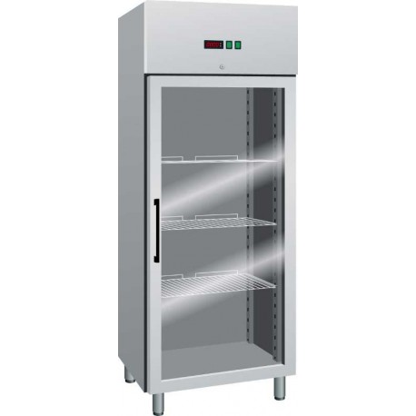 ARMADIO REFRIGERATO VENTILATO GN 2/1-porta in vetro