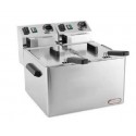 FRIGGITRICE ELETTRICA DOPPIA  4+4 Litri Monofase