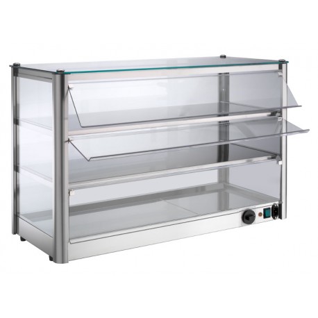VETRINA RISCALDATA 3 PIANI - Lunghezza 87 cm