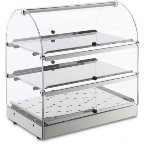 VETRINA NEUTRA 3 PIANI - Lunghezza 50 cm