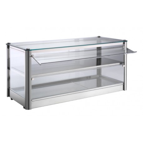 VETRINA RISCALDATA 2 PIANI - Lunghezza 87 cm