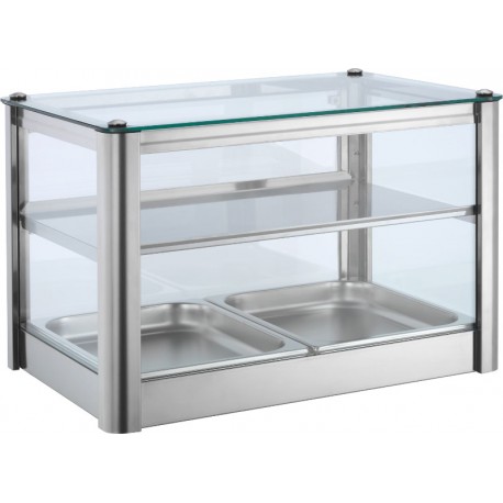 VETRINA NEUTRA 2 PIANI - Lunghezza 57cm
