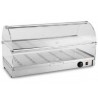 VETRINA RISCALDATA 2 PIANI lunghezza 80 cm antine rotonde