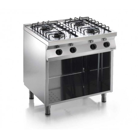 Cucina professionale 4 fuochi casta