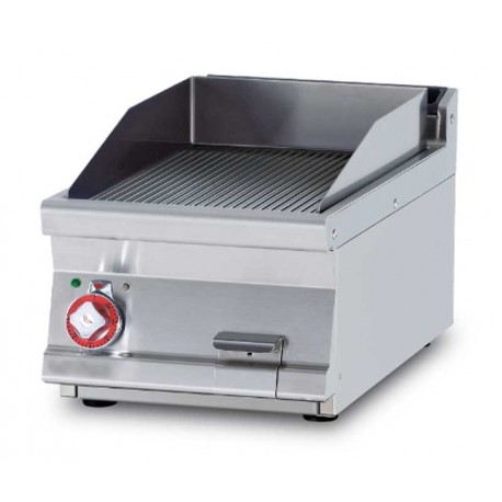 Fry top elettrico rigato