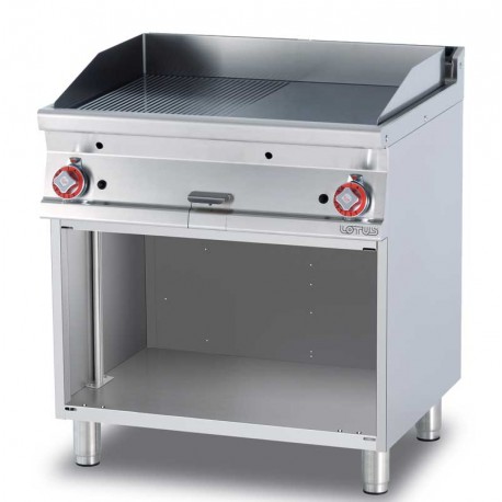 FRY-TOP 1/2 LISCIO RIGATO GAS 