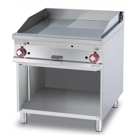 FRY-TOP 1/2 LISCIO+ RIGATO GAS SU MOBILE A GIORNO