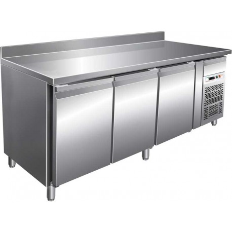 Banco frigo pasticceria 3 porte con alzatina