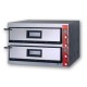FORNO PIZZERIA CAMERA DOPPIA-Capacità 9+9 forme diametro 30cm