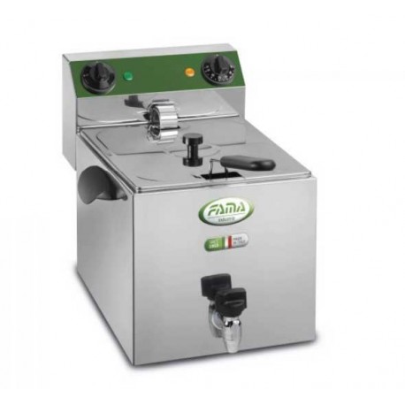 FRIGGITRICE ELETTRICA SINGOLA DA 8 LITRI CON RUBINETTO-FAMA