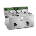 FRIGGITRICE ELETTRICA DOPPIA CON RUBINETTO-FAMA