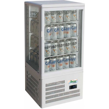 VETRINA ESPOSITIVA VENTILATA 4 LATI  3 GRIGLIE, da banco