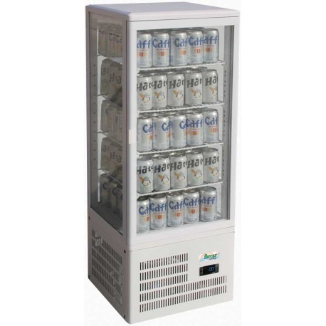 VETRINA ESPOSITIVA VENTILATA 4 LATI  4 GRIGLIE, da banco