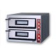 FORNO ELETTRICO PER PIZZA PROFESSIONALE CAMERA DOPPIA Capacità 6+6 forme diametro 36cm-L.72 cm
