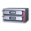 FORNO PIZZERIA-Camera doppia- Capacità 6+6 forme diametro 36 cm-L.108 cm