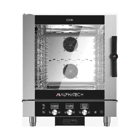 FORNO A GAS COMBINATO ALPHATECH ICON COMANDI ELETTROMECCANICI 7 TEGLIE