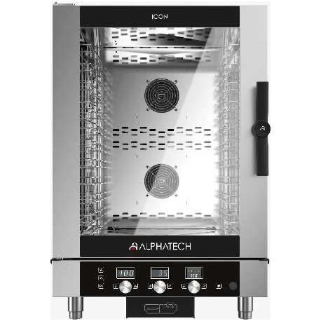 FORNO A GAS COMBINATO ALPHATECH ICON COMANDI ELETTROMECCANICI 10 TEGLIE