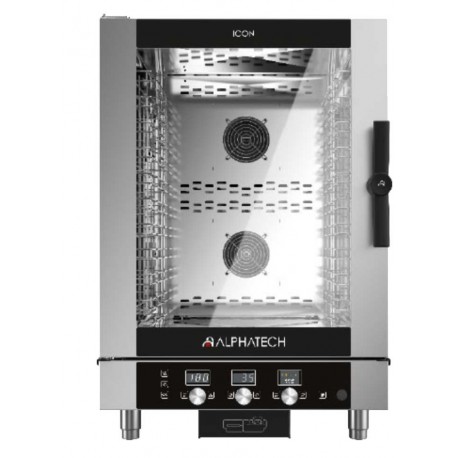 FORNO  ALPHATECH ICON A GAS COMBINATO COMANDI TOUCH 10 TEGLIE