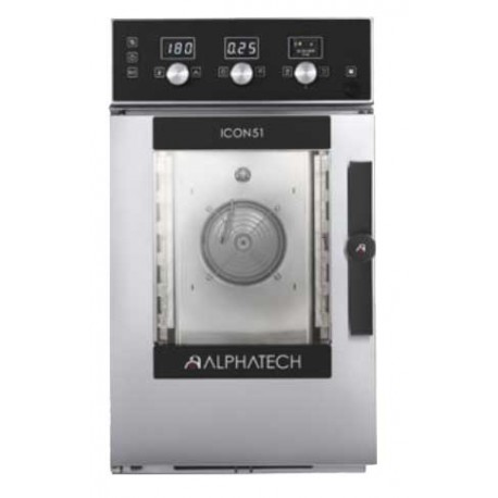 FORNO ALPHATECH ICON COMANDI TOUCH  ELETTRICO A CONVEZIONE-VAPORE h 51 cm teglie GN 1/1