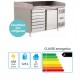 BANCO PIZZERIA REFRIGERATO CON CASSETTIERA