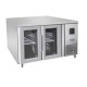 TAVOLO REFRIGERATO CON ANTE IN VETRO