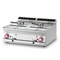 FRIGGITRICE A GAS 13+13 Litri-Produzione patate 20 kg/h