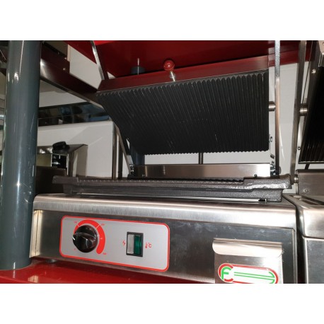 TOSTIERA GRILL PIASTRA MEDIA IN GHISA SMALTATA