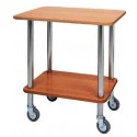 CARRELLO IN LEGNO , ruote pivottanti