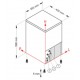 FABBRICATORE GHIACCIO CUBES 21kg in 24 ore-inox