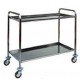 CARRELLO  2 piani in acciaio inox