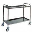 CARRELLO  2 piani in acciaio inox