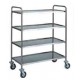 Carrello inox 4 PIANI