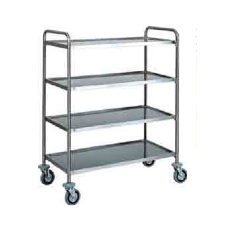 Carrello inox 4 PIANI