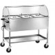 CARRELLO BAGNOMARIA CON CUPOLA SEMICIRCOLARE