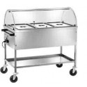 CARRELLO BAGNOMARIA CON CUPOLA SEMICIRCOLARE