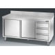 TAVOLO ARMADIO CON CASSETTI A DESTRA 1500x700x850h