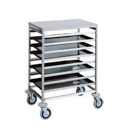 CARRELLO PORTATEGLIE (n8-80X60) PER PASTICCERIA, rinforzato